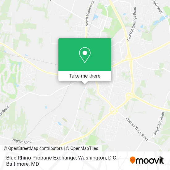 Blue Rhino Propane Exchange map