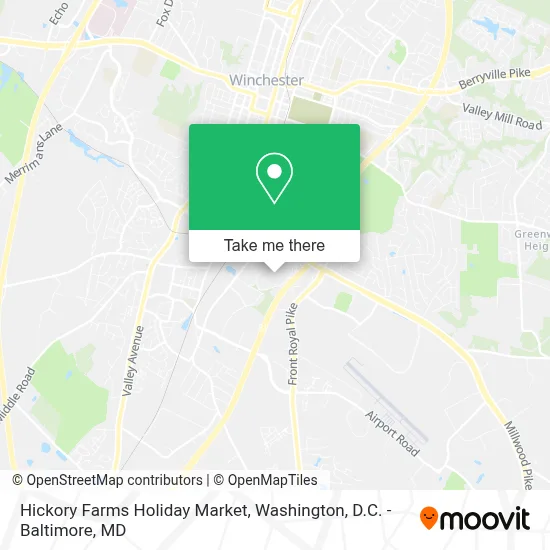 Hickory Farms Holiday Market map