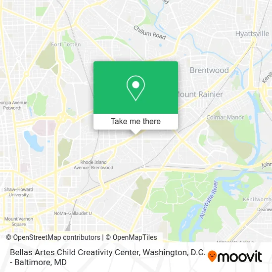Bellas Artes Child Creativity Center map