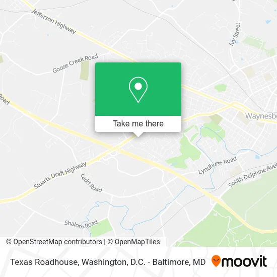 Texas Roadhouse map