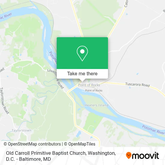 Old Carroll Primitive Baptist Church map