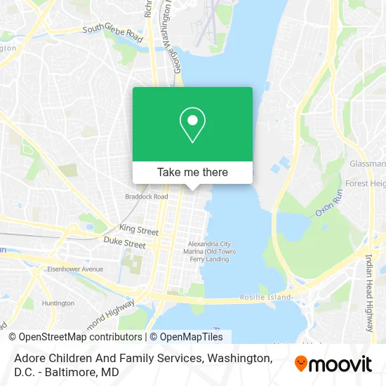 Adore Children And Family Services map