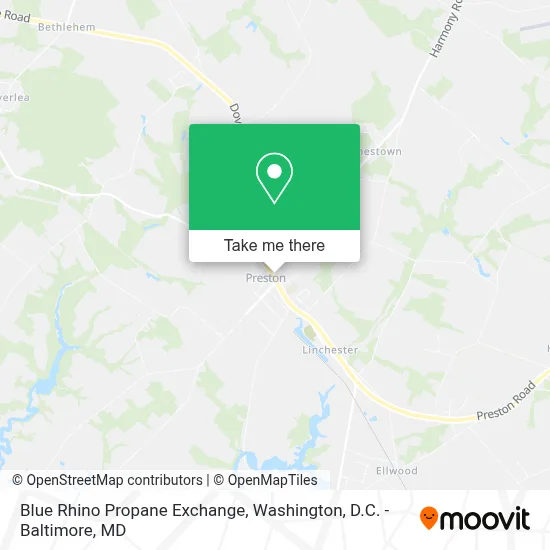 Blue Rhino Propane Exchange map