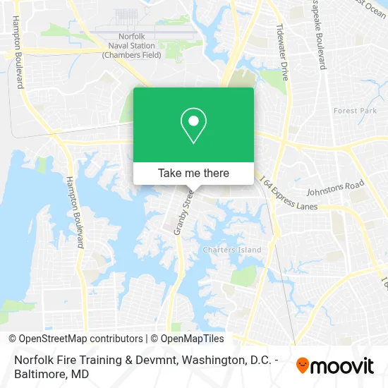 Norfolk Fire Training & Devmnt map