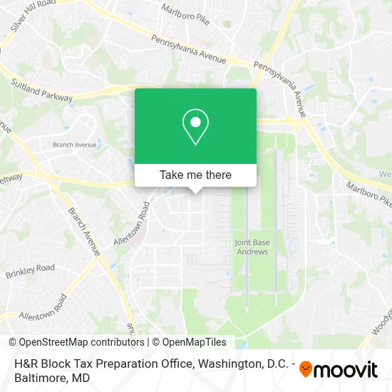 H&R Block Tax Preparation Office map