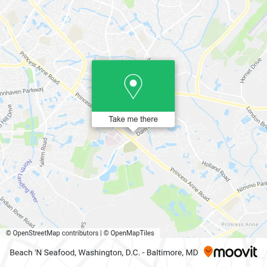 Beach 'N Seafood map