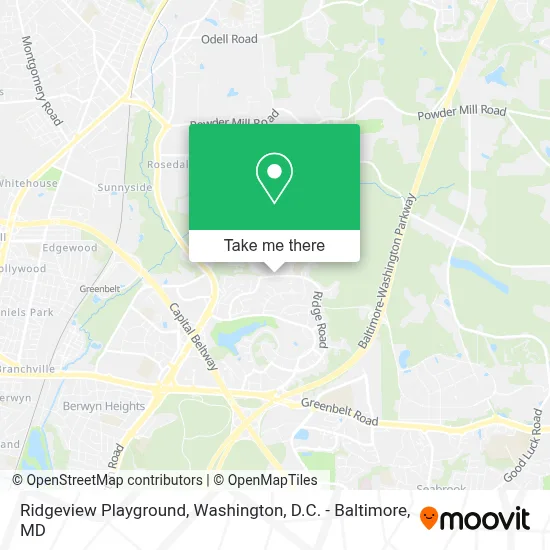 Ridgeview Playground map