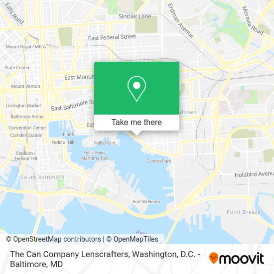 The Can Company Lenscrafters map