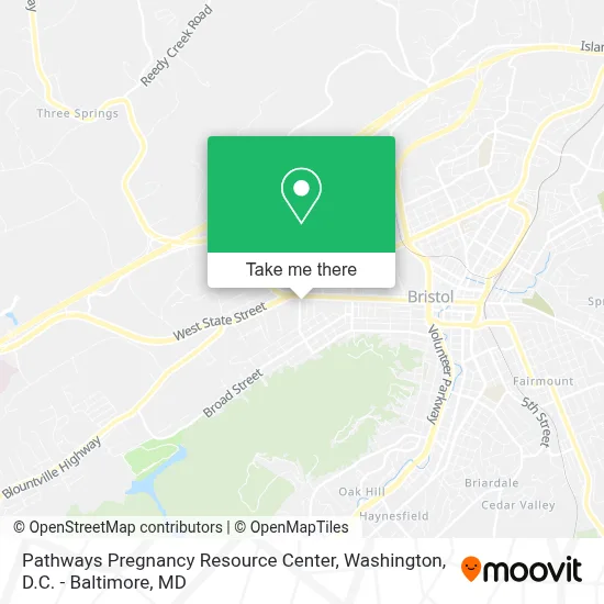 Pathways Pregnancy Resource Center map