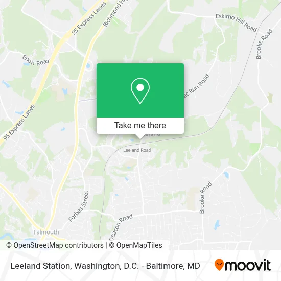 Leeland Station map