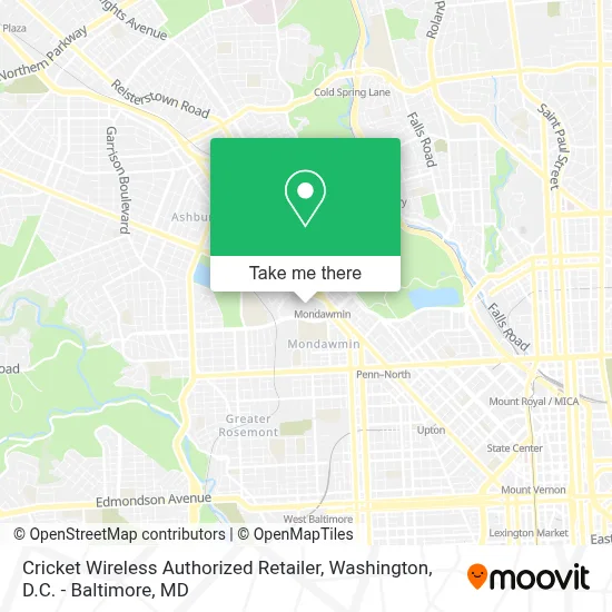 Cricket Wireless Authorized Retailer map