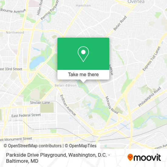 Parkside Drive Playground map