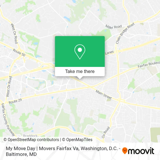 My Move Day | Movers Fairfax Va map
