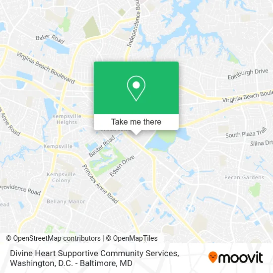 Divine Heart Supportive Community Services map