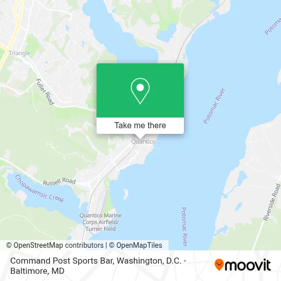 Command Post Sports Bar map