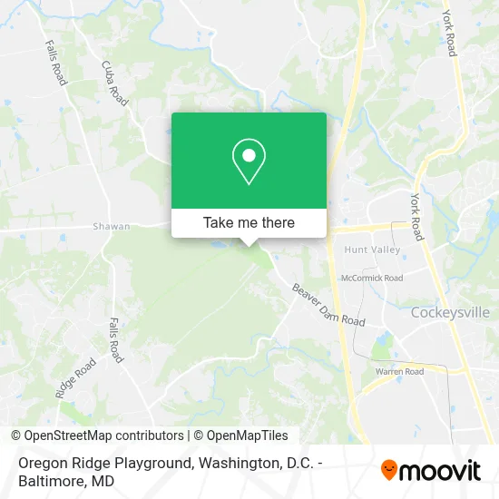 Oregon Ridge Playground map