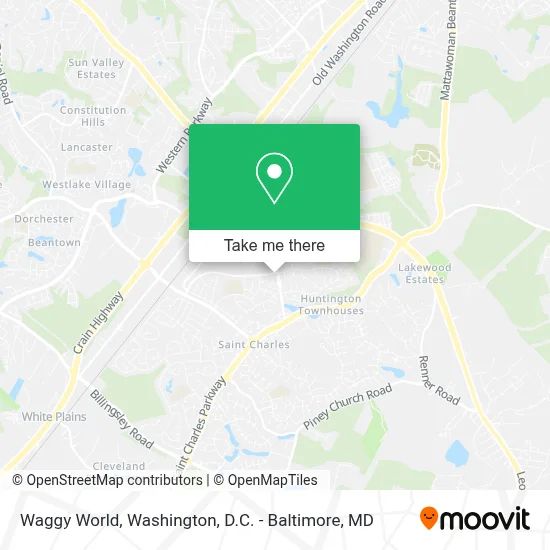 Waggy World map