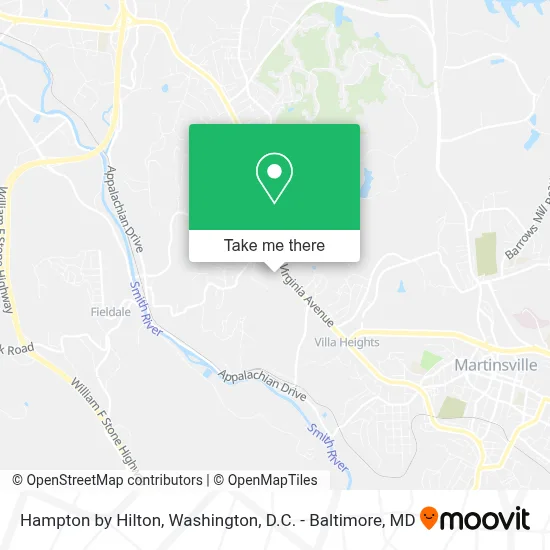 Hampton by Hilton map