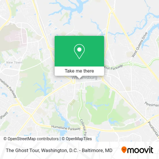 The Ghost Tour map