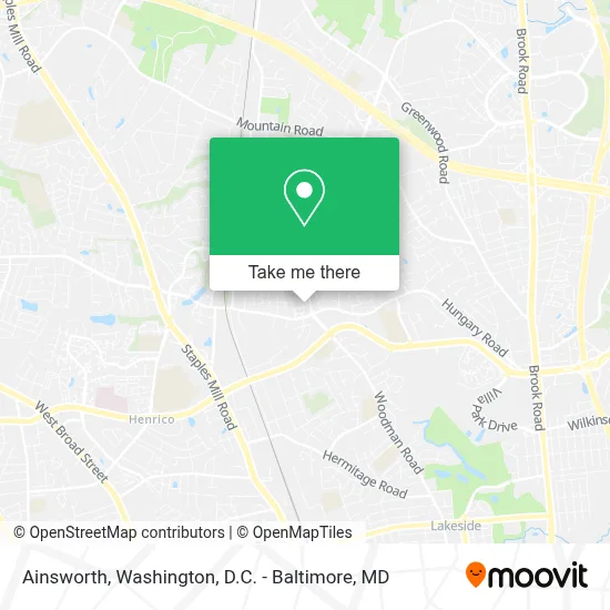 Ainsworth map