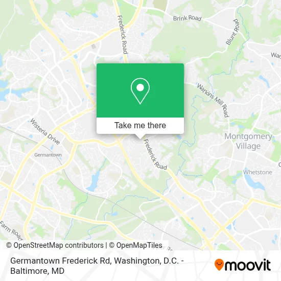 Germantown Frederick Rd map