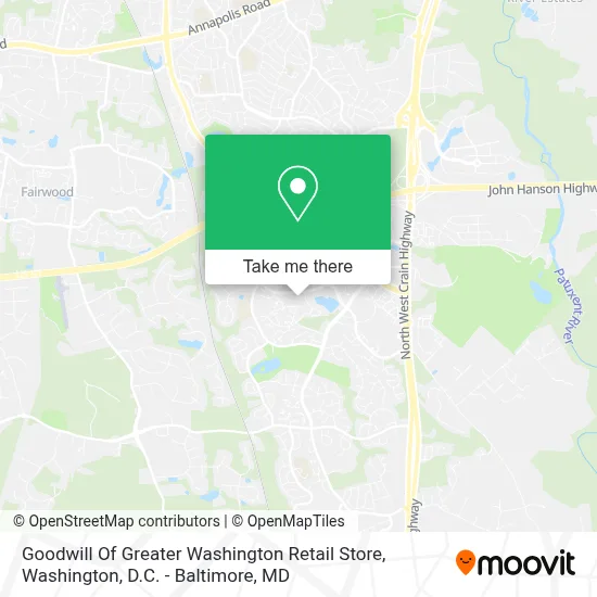 Goodwill Of Greater Washington Retail Store map