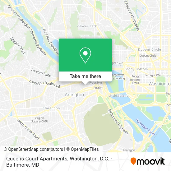 Queens Court Apartments map