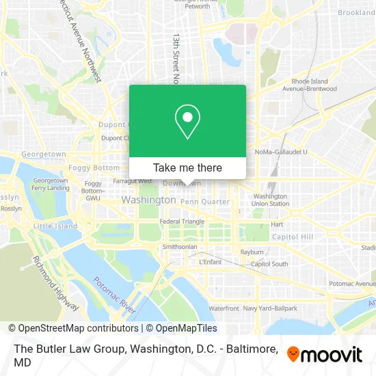 The Butler Law Group map
