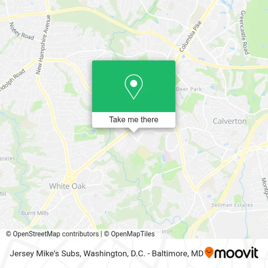 Jersey Mike's Subs map