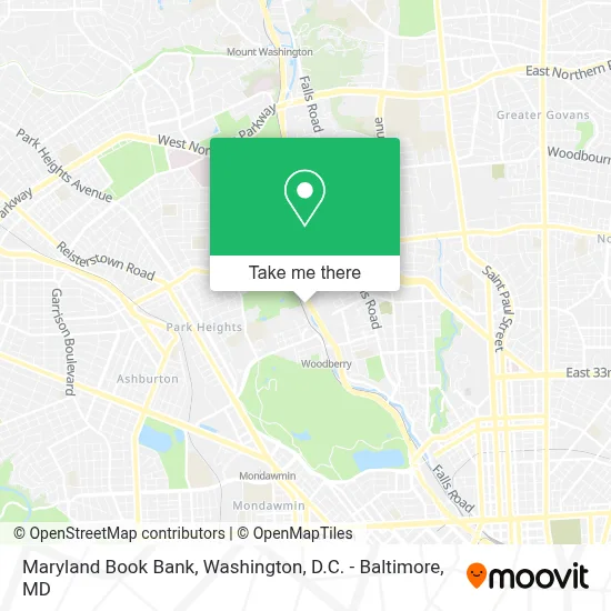 Maryland Book Bank map