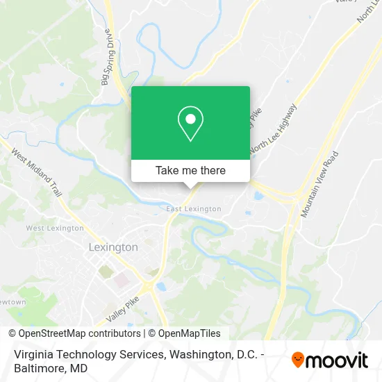 Virginia Technology Services map