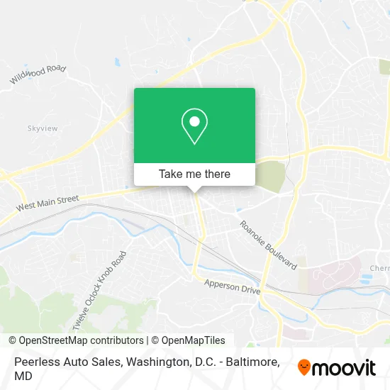 Peerless Auto Sales map