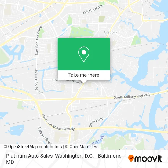 Platinum Auto Sales map