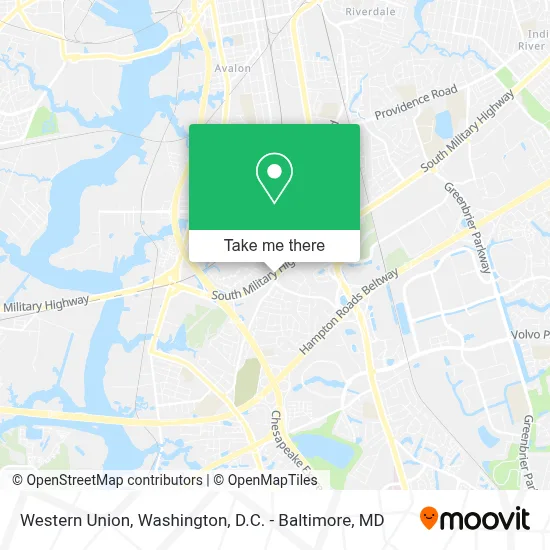 Western Union map