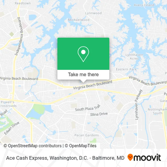Ace Cash Express map