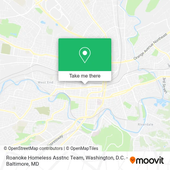 Roanoke Homeless Asstnc Team map