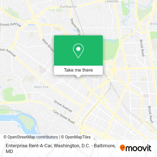 Enterprise Rent-A-Car map
