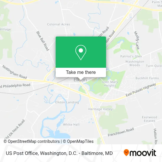 Us Post Office map