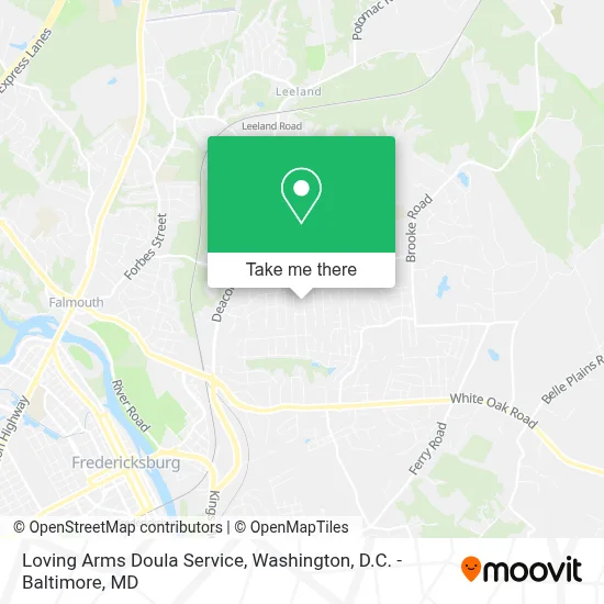 Loving Arms Doula Service map
