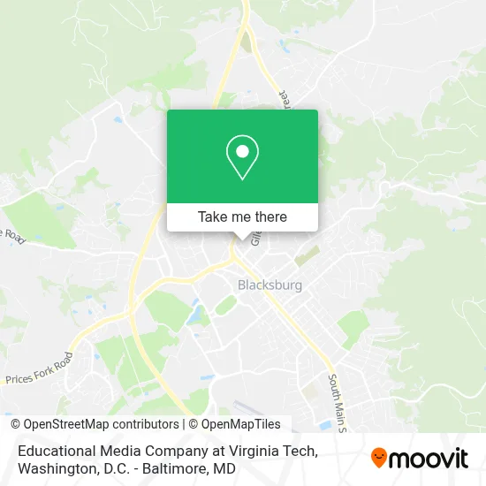 Educational Media Company at Virginia Tech map