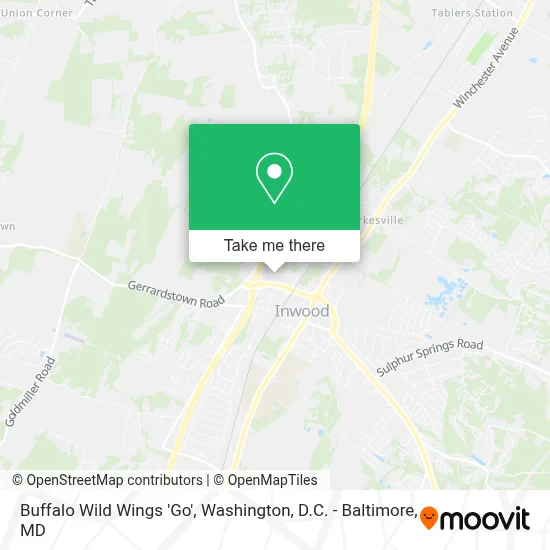 Buffalo Wild Wings 'Go' map