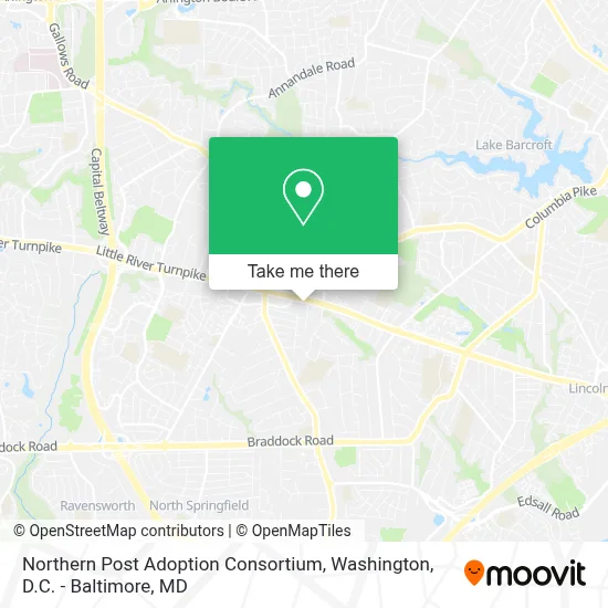 Northern Post Adoption Consortium map