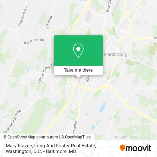 Mary Frazee, Long And Foster Real Estate map