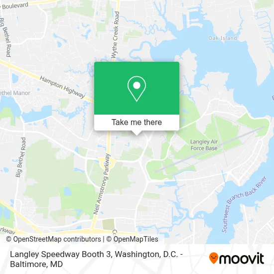 Langley Speedway Booth 3 map