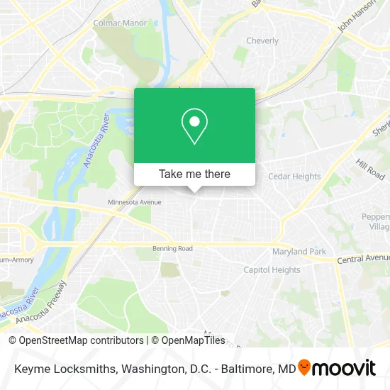 Keyme Locksmiths map