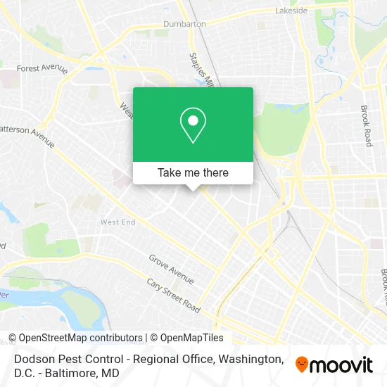 Dodson Pest Control - Regional Office map