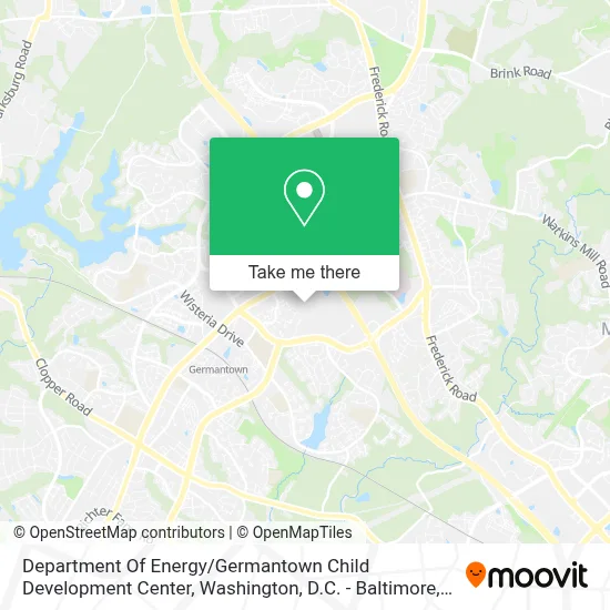 Department Of Energy / Germantown Child Development Center map