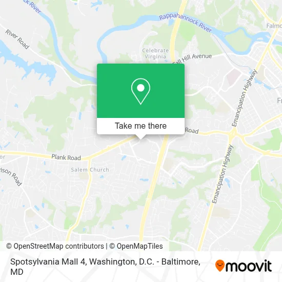 Spotsylvania Mall 4 map