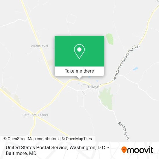 United States Postal Service map