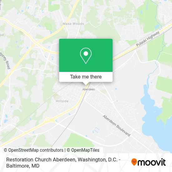 Restoration Church Aberdeen map